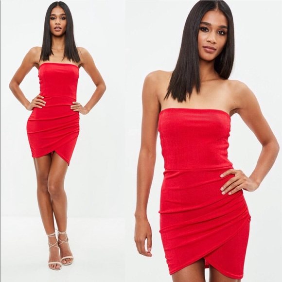 Missguided Dresses & Skirts - NWT Missguided Strapless Dress💃🏻